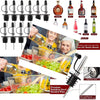 12 Pack Liquor Pour Spout Stainl Steel Classic Bottle Pourers With Rubber Dust Cap Speed Wine Bottle Pourer For Liquor Bottle Oil Bottles